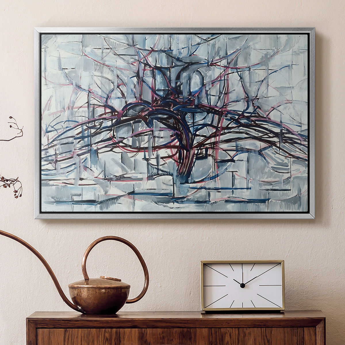 Horizontal Tree, 1912 - Floater Framed Canvas Print