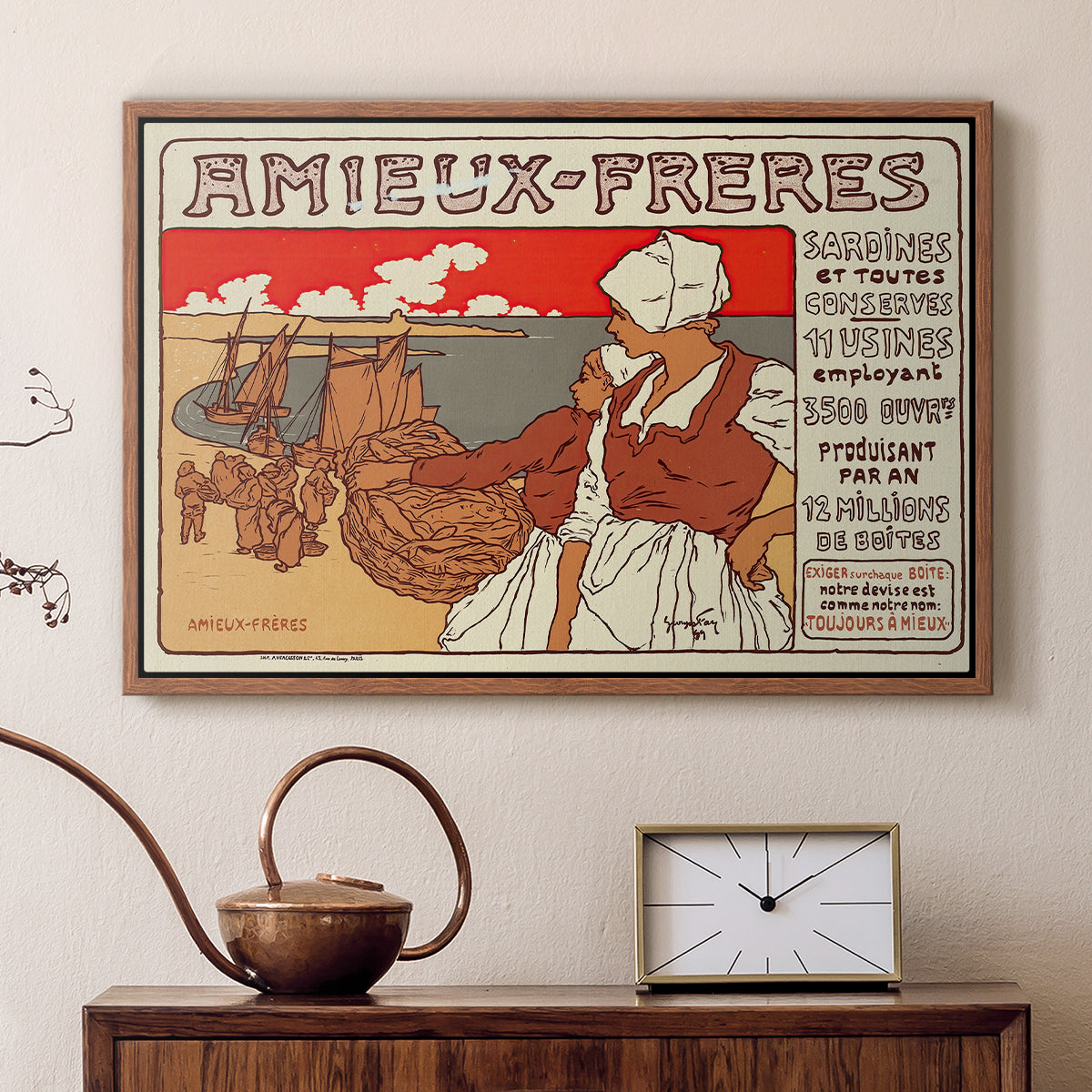Amieux-Frères (Advertising Poster), 1899 - Floater Framed Canvas Print