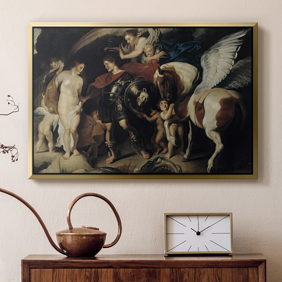 Perseus and Andromeda, c. 1620 - Floater Framed Canvas Print