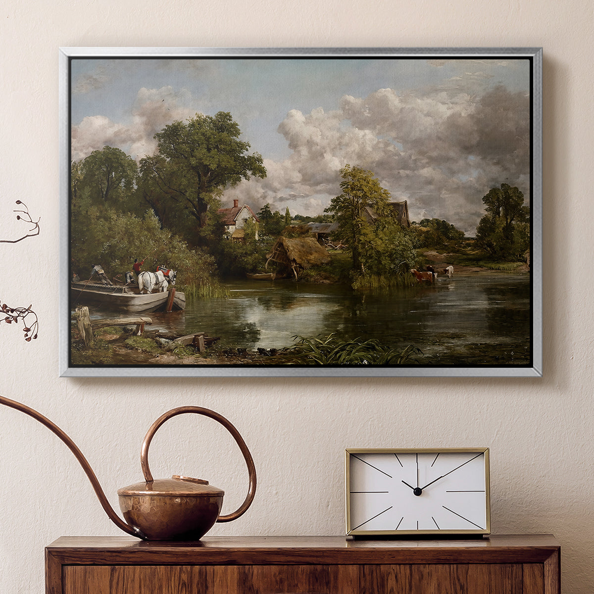 The White Horse, 1819 - Floater Framed Canvas Print