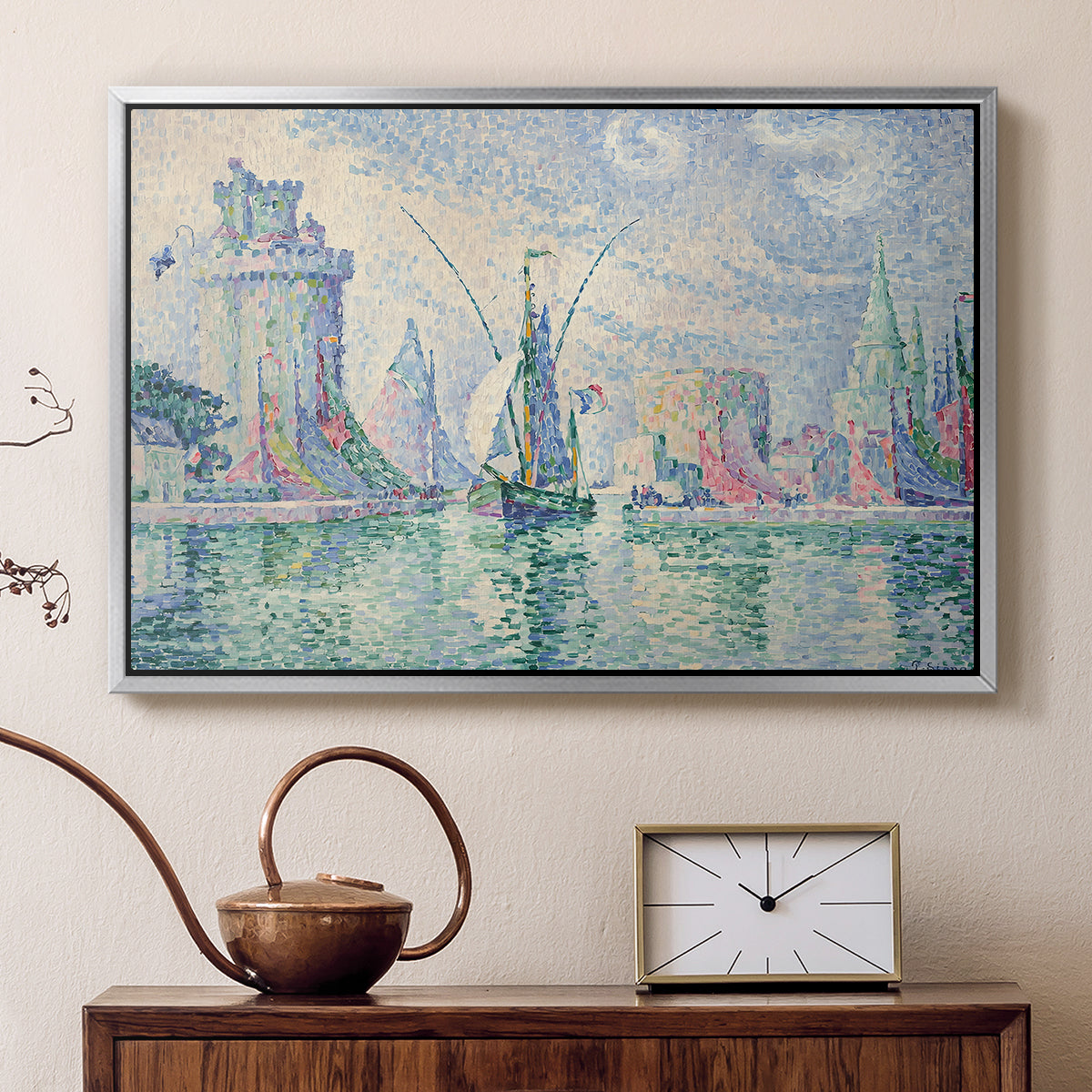 The Green Towers (Les tours vertes, la Rochelle), 1913 - Floater Framed Canvas Print
