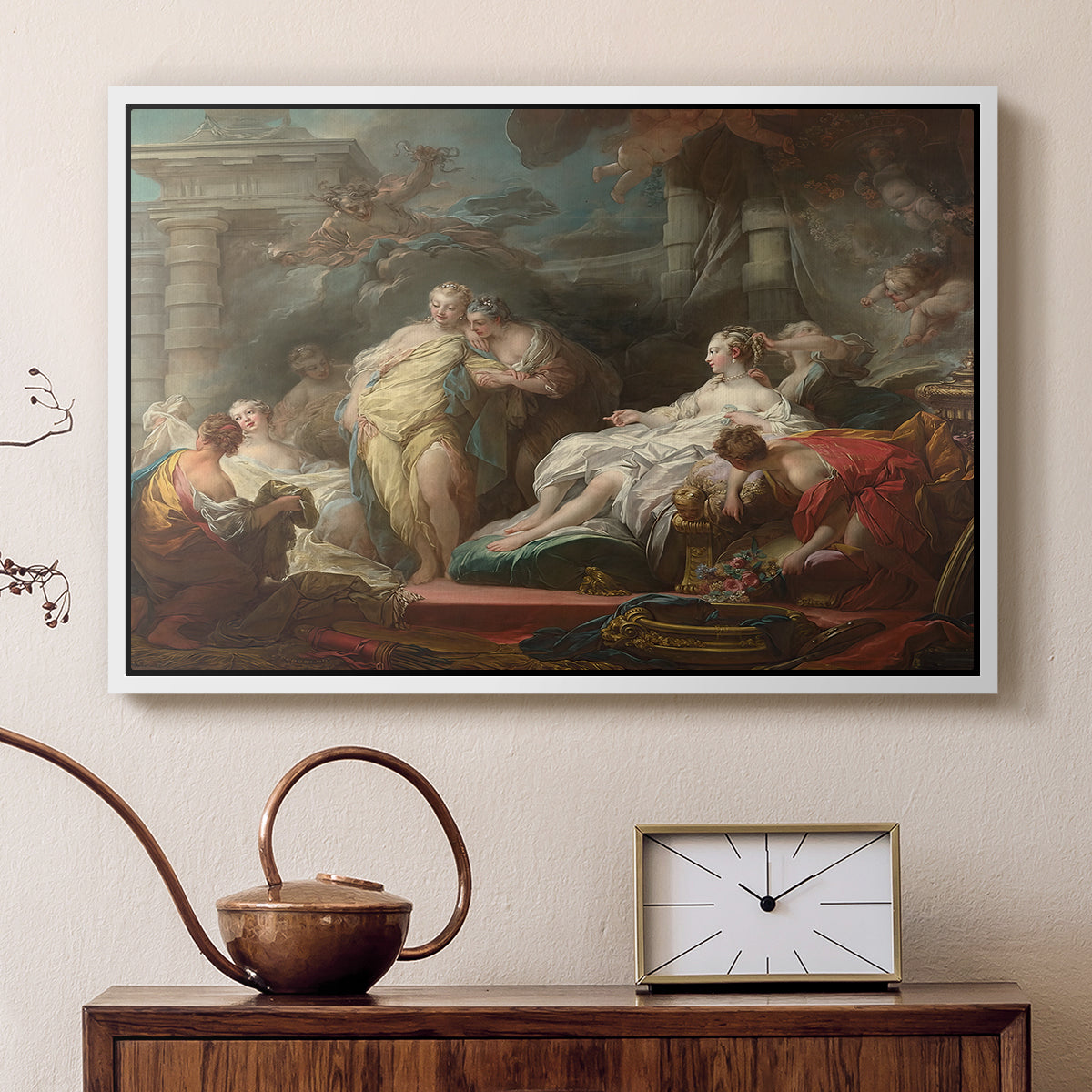 Psyche Showing Her Sisters Her Gifts from Cupid, 1753 - Floater Framed Canvas Print