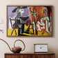 The Painter and His Model, 1963 - Floater Framed Canvas Print