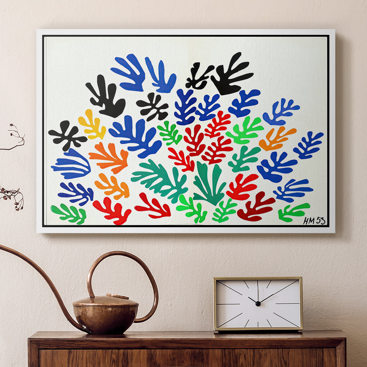 The Sheaf (La gerbe), 1953 - Floater Framed Canvas Print