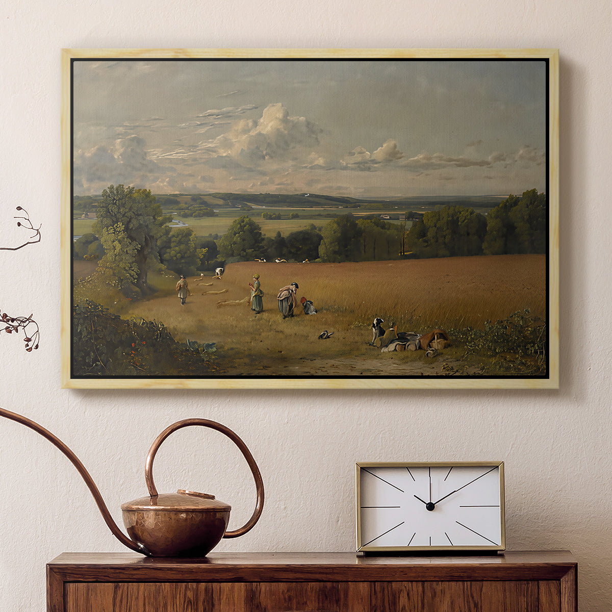 The Wheat Field, 1816 - Floater Framed Canvas Print