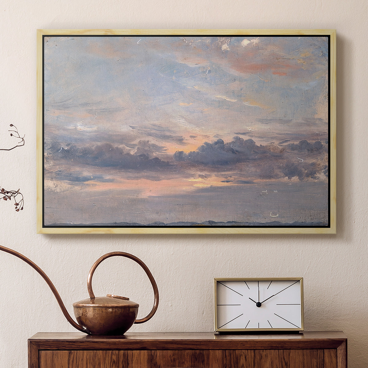 A Cloud Study, Sunset, c. 1821-1822 - Floater Framed Canvas Print