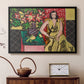 Seated Woman with a Vase of Amaryllis, 1941 - Floater Framed Canvas Print