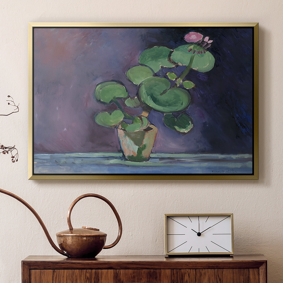 Geranium, 1909 - Floater Framed Canvas Print