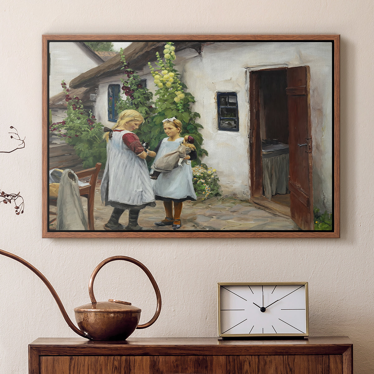 Have You Seen My Kitten?, 1914 - Floater Framed Canvas Print