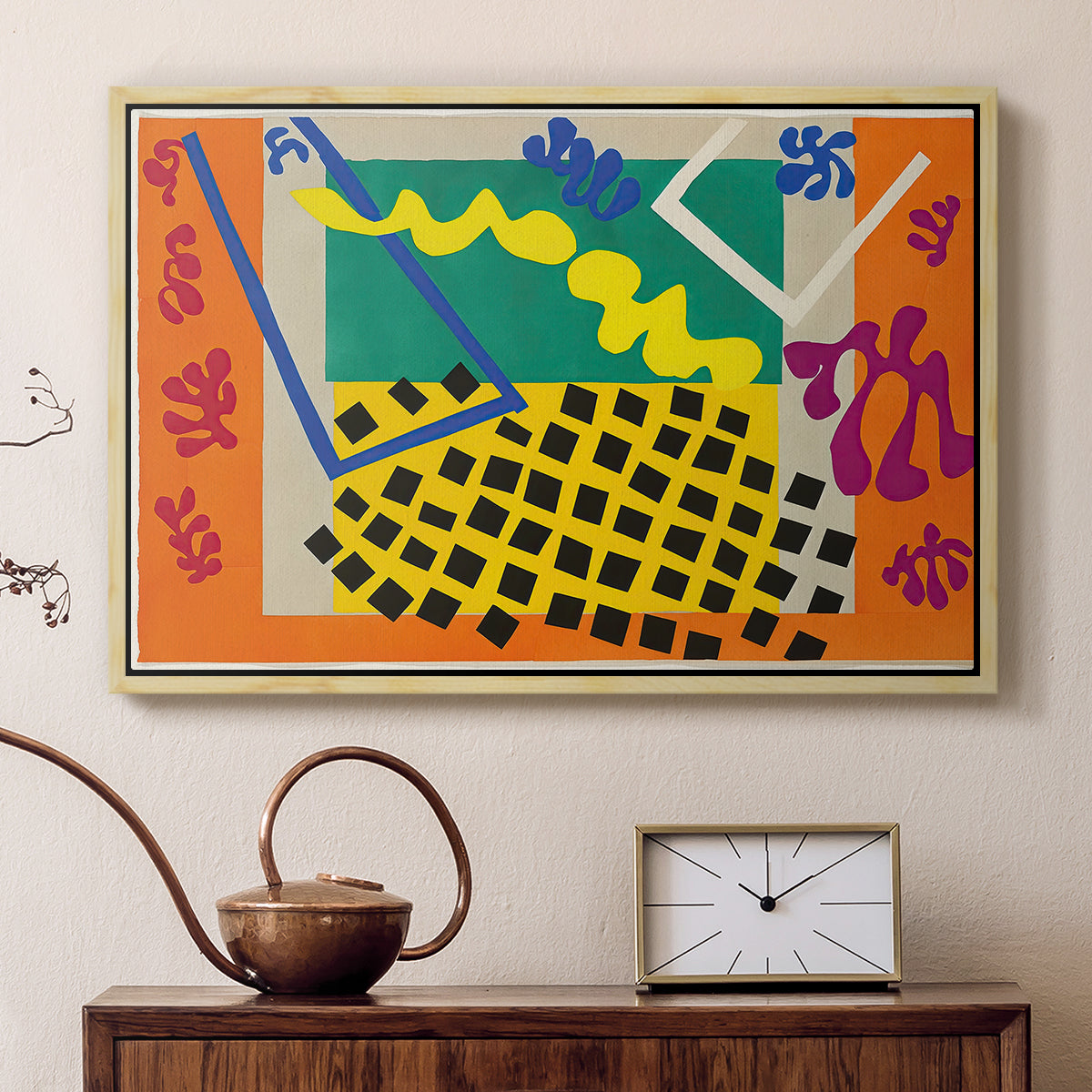 The Codomas (Les codomas), from Jazz, 1947 - Floater Framed Canvas Print