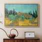Wooden Sheds Among the Olive Trees and Cypresses, 1889 - Floater Framed Canvas Print
