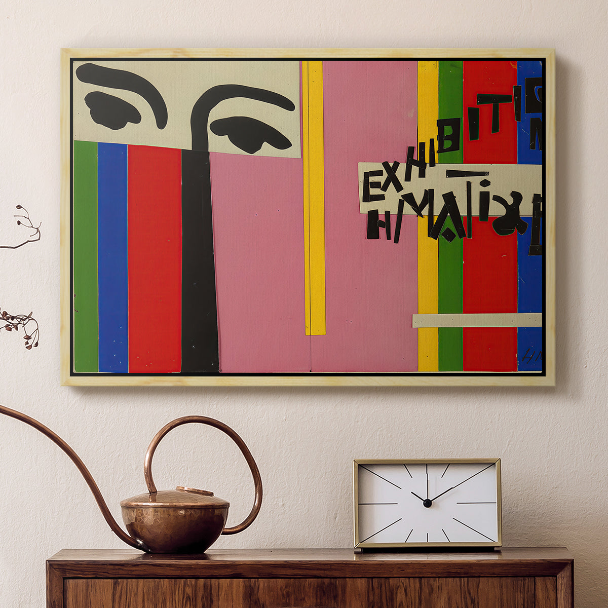 Design for Cover of Exhibition Catalogue, 1951 - Floater Framed Canvas Print