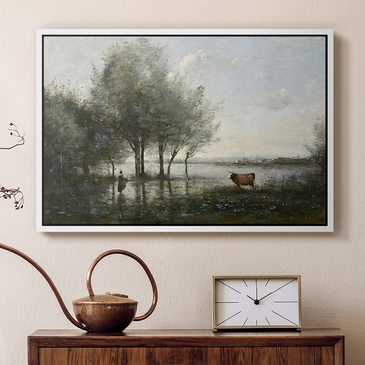 The Marsh (Le Marais), c. 1865-1870 - Floater Framed Canvas Print