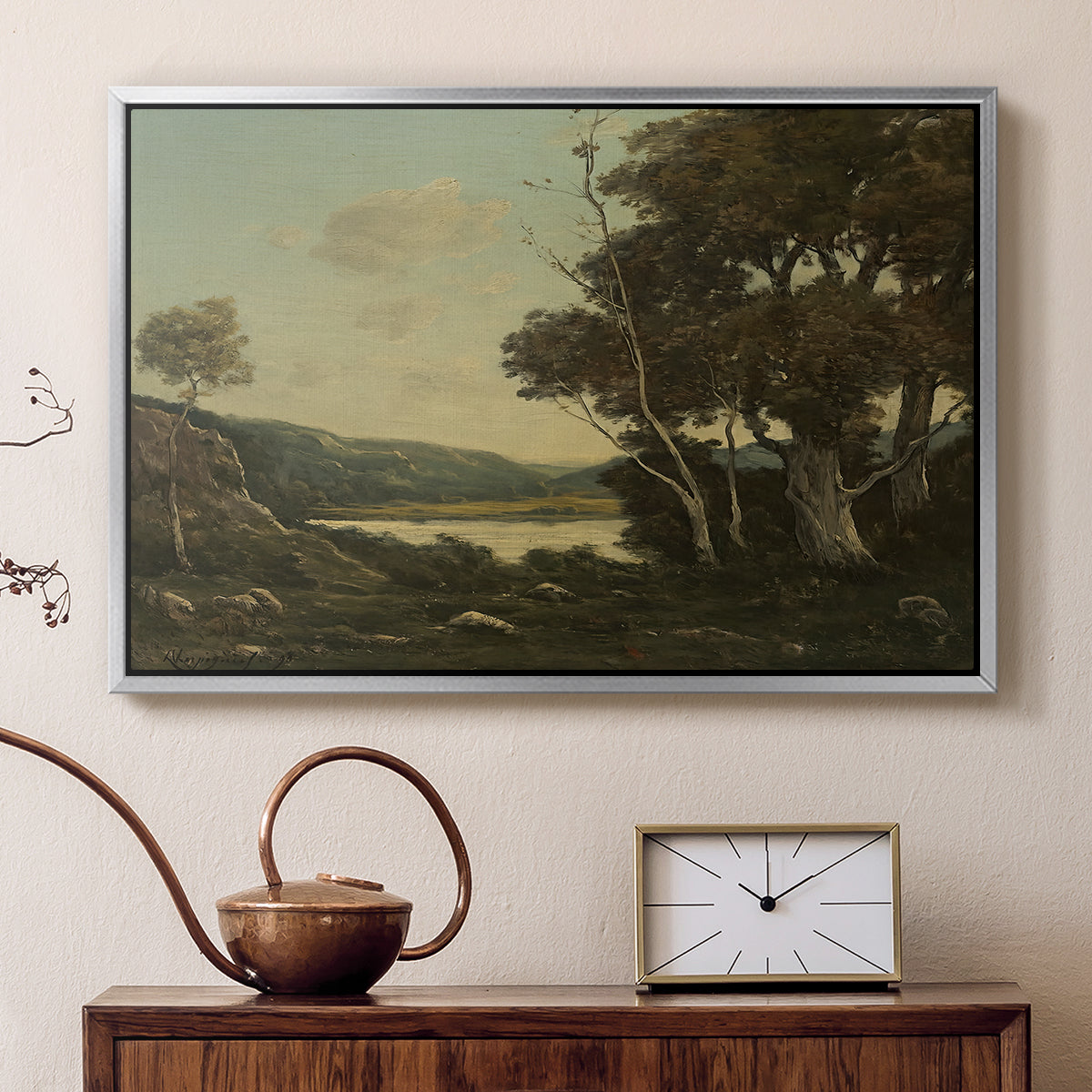 Landscape, 1898 - Floater Framed Canvas Print