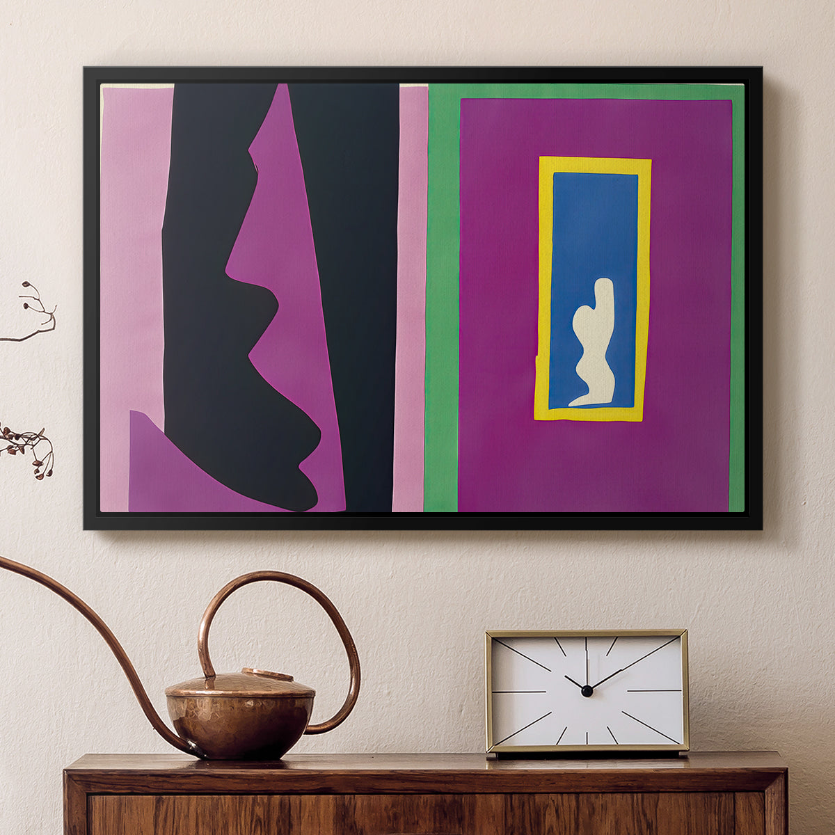 Destiny (Le destin), from Jazz, 1947 - Floater Framed Canvas Print