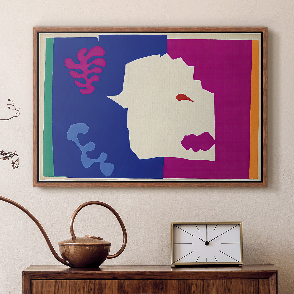 The Wolf (Le loup), from Jazz, 1947 - Floater Framed Canvas Print