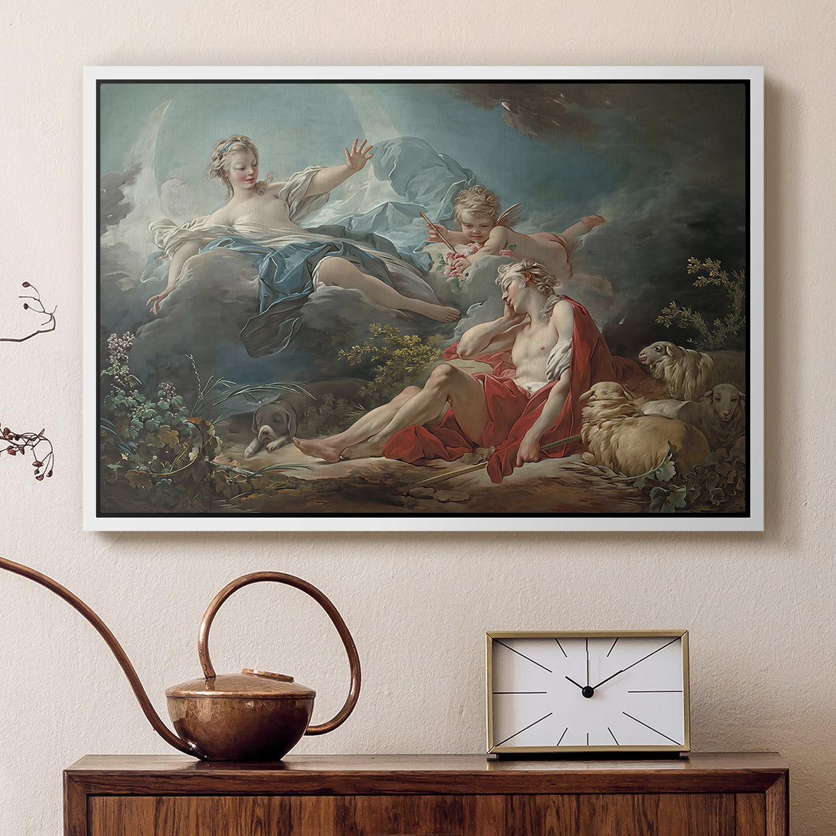 Diana and Endymion, c. 1753-1756 - Floater Framed Canvas Print