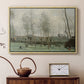 Washerwomen in a Willow Grove, c. 1871 - Floater Framed Canvas Print