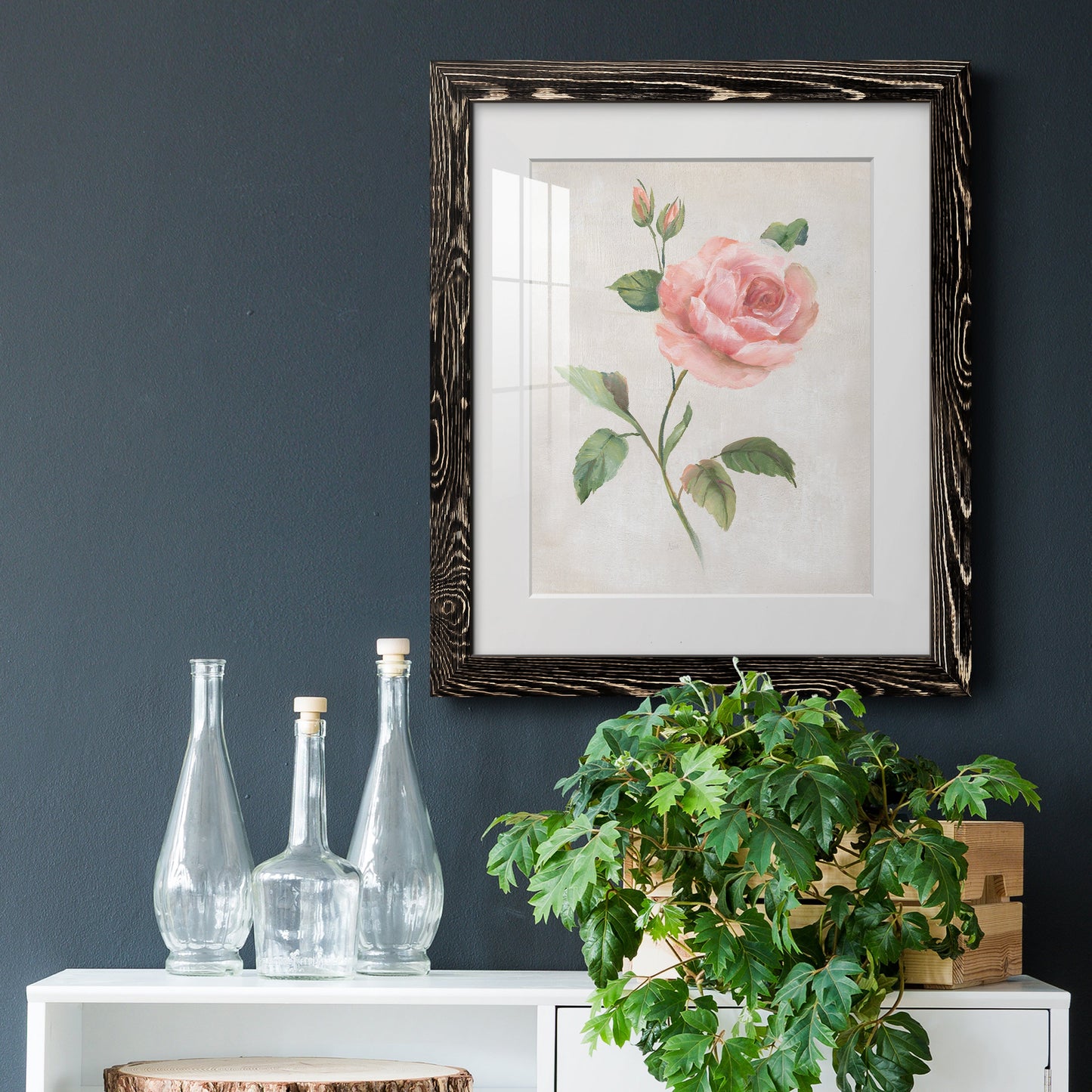 Grandiflora I - Premium Framed Print - Distressed Barnwood Frame - Ready to Hang