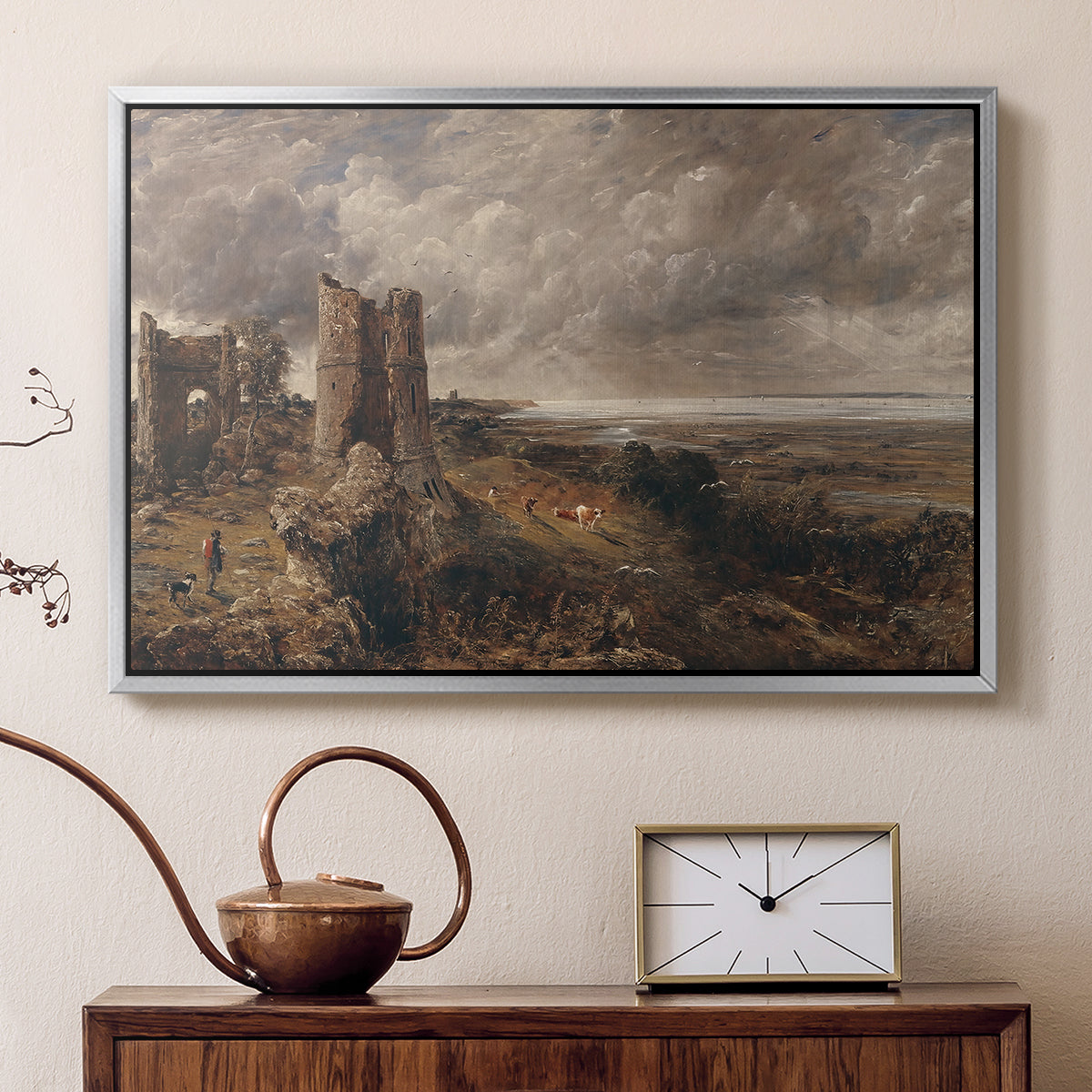 Hadleigh Castle, Mouth of Thames, c. 1829 - Floater Framed Canvas Print