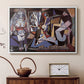 Women of Algiers (Version O), 1955 - Floater Framed Canvas Print