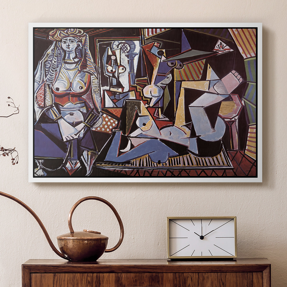 Women of Algiers (Version O), 1955 - Floater Framed Canvas Print