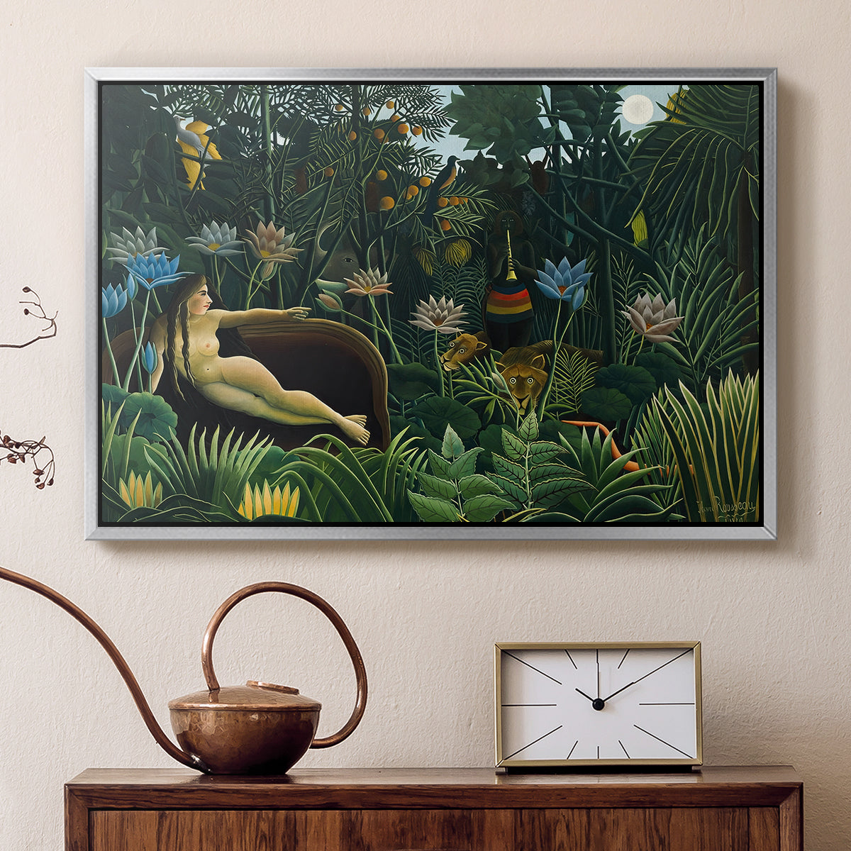The Dream (Le Rêve), 1910 - Floater Framed Canvas Print