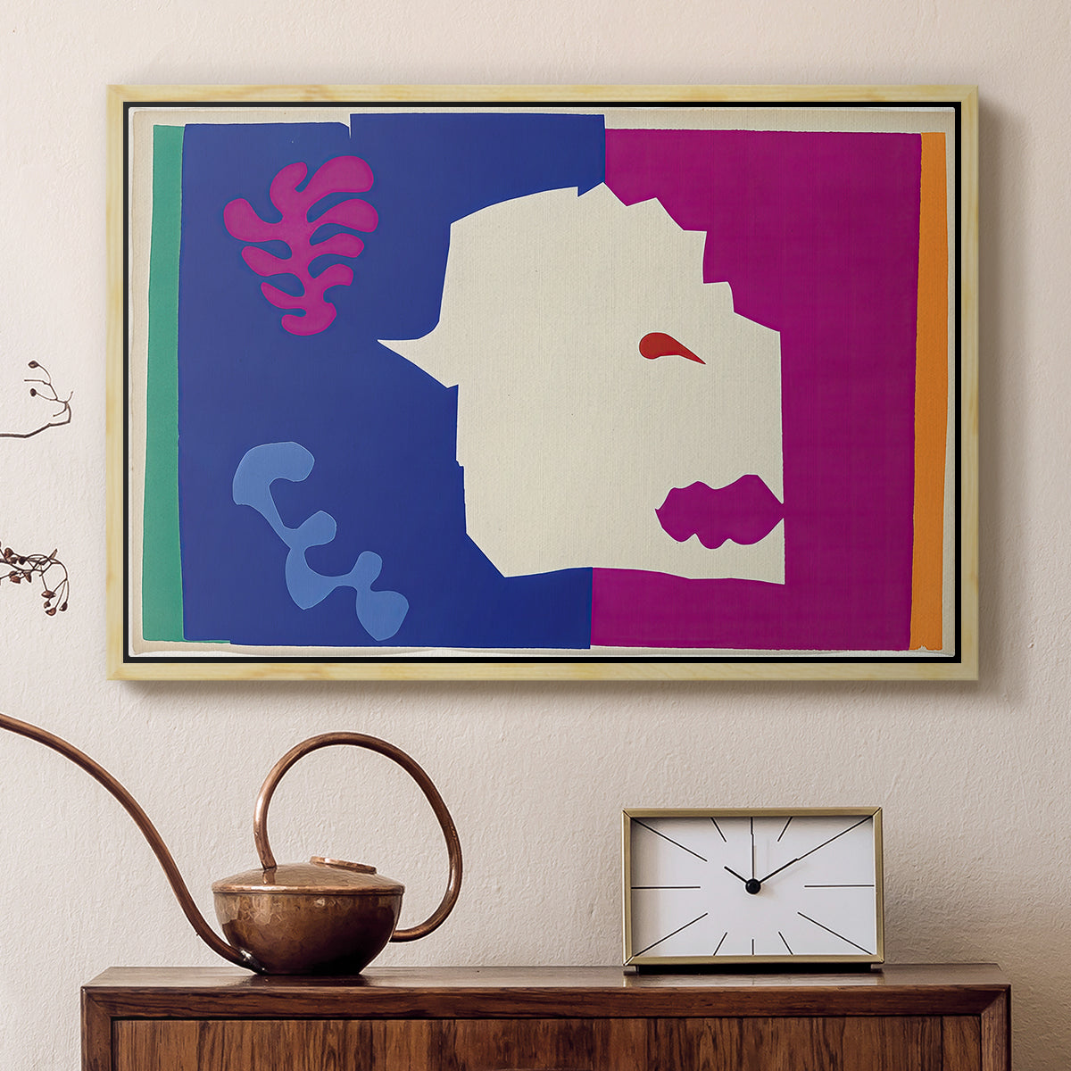 The Wolf (Le loup), from Jazz, 1947 - Floater Framed Canvas Print