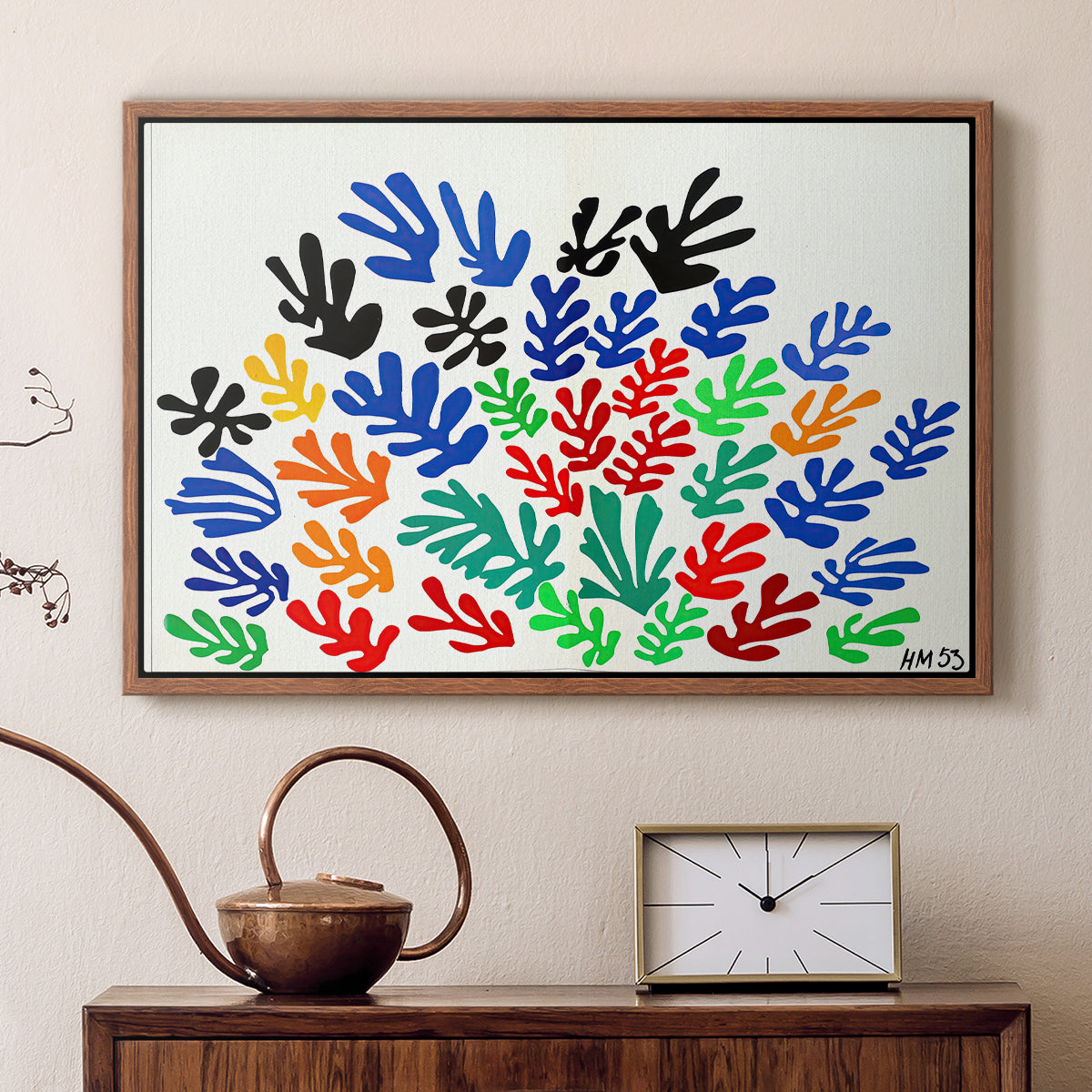 The Sheaf (La gerbe), 1953 - Floater Framed Canvas Print
