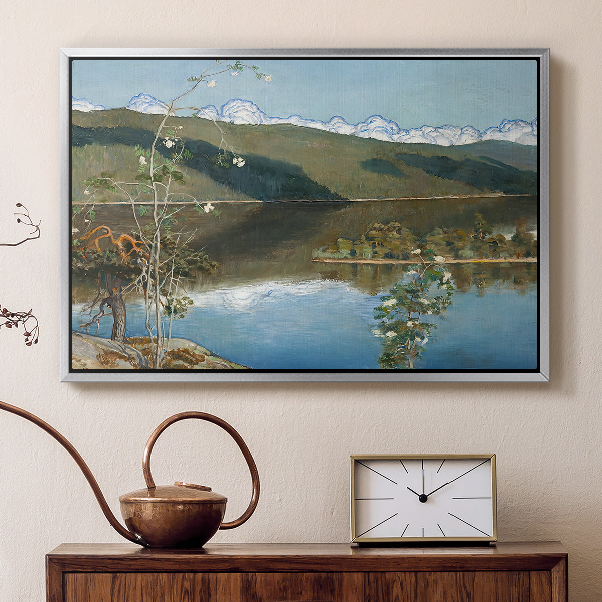 Thunderclouds on the Horizon, 1897 - Floater Framed Canvas Print