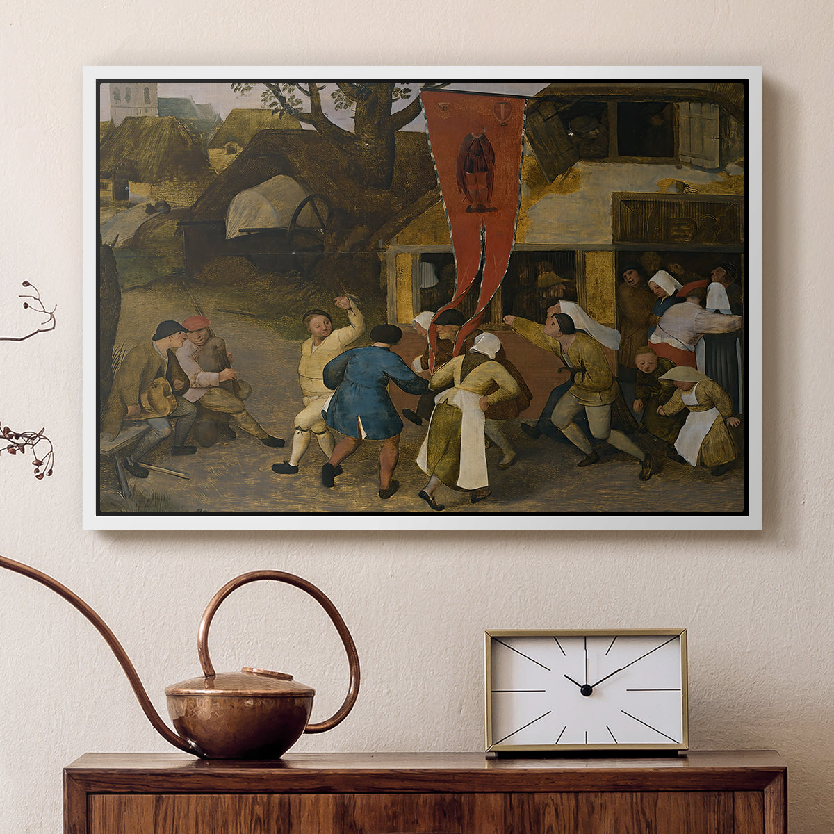 A Village Fair, c. 1567-1569 - Floater Framed Canvas Print