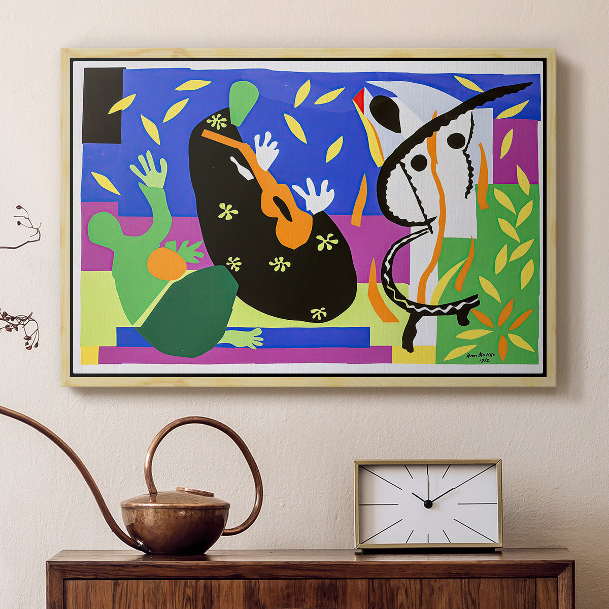 The Sorrows of the King, 1952 - Floater Framed Canvas Print