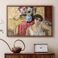 Woman Seated in an Armchair, c. 1920 - Floater Framed Canvas Print