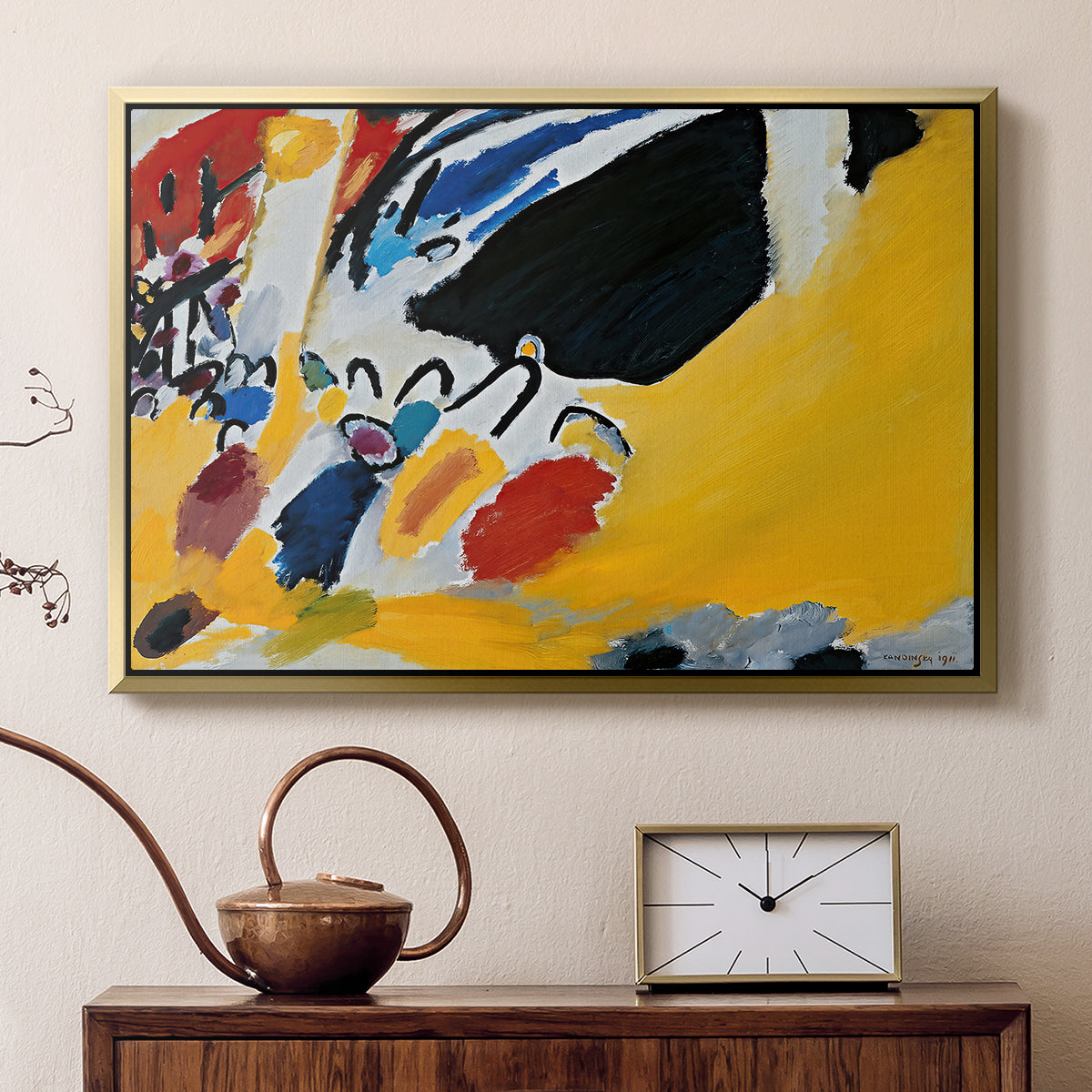 Impression III (Concert), 1911 - Floater Framed Canvas Print