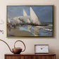The Beach at Valencia, 1908 - Floater Framed Canvas Print