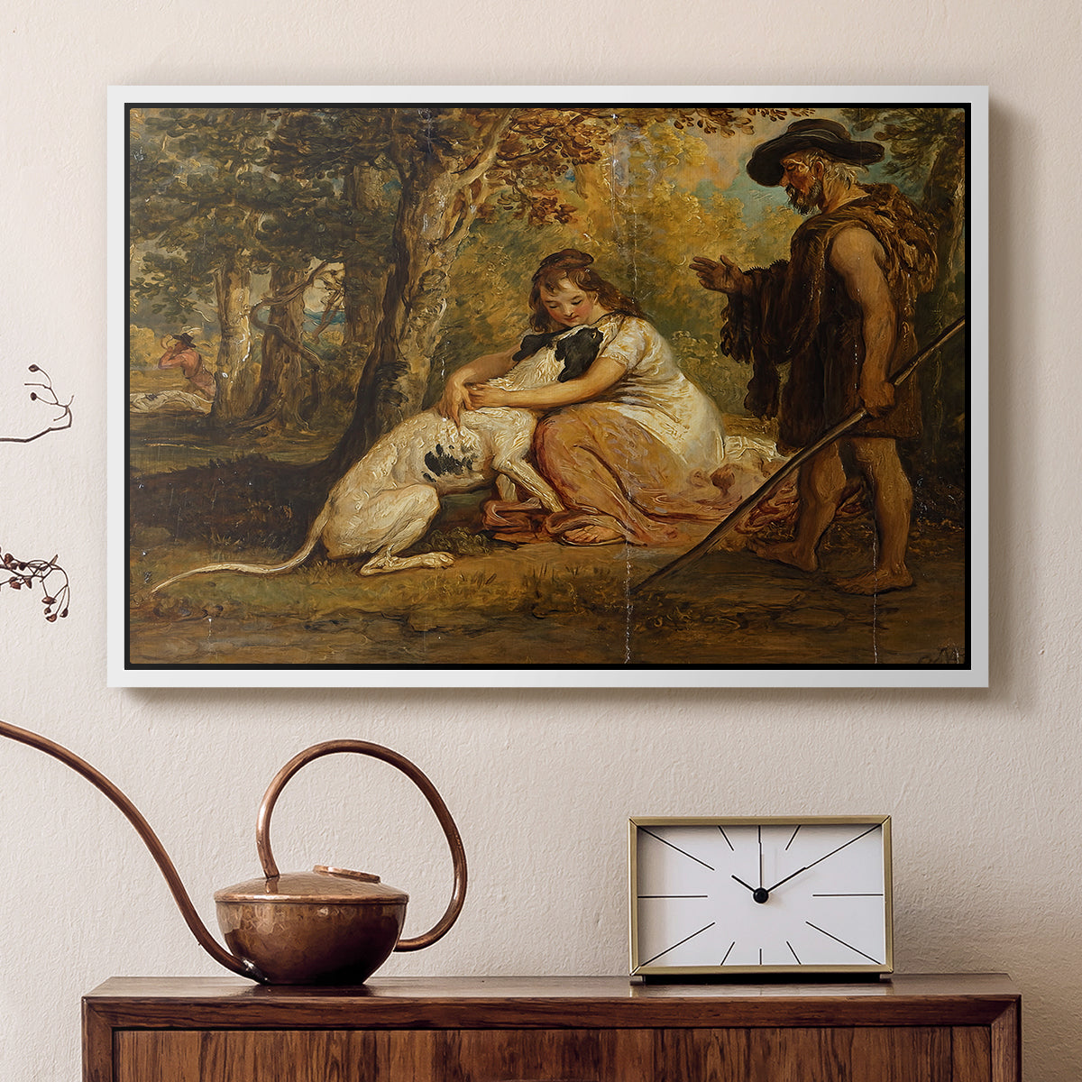 Measure for Measure, or The Biter Bit, 1840 - Floater Framed Canvas Print