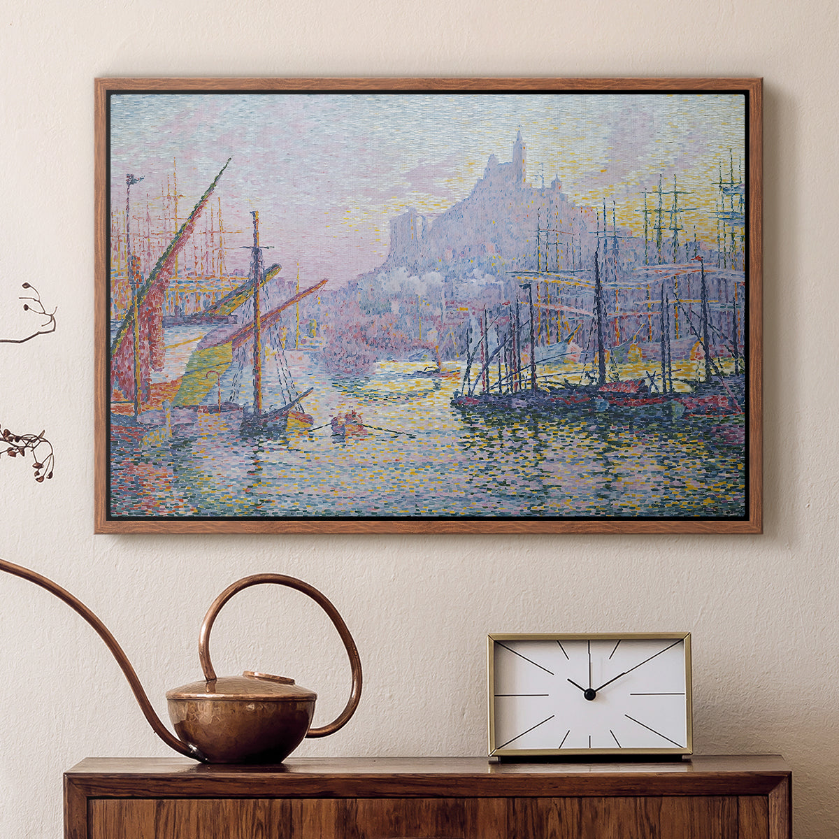 The Port of Marseille, 1905 - Floater Framed Canvas Print