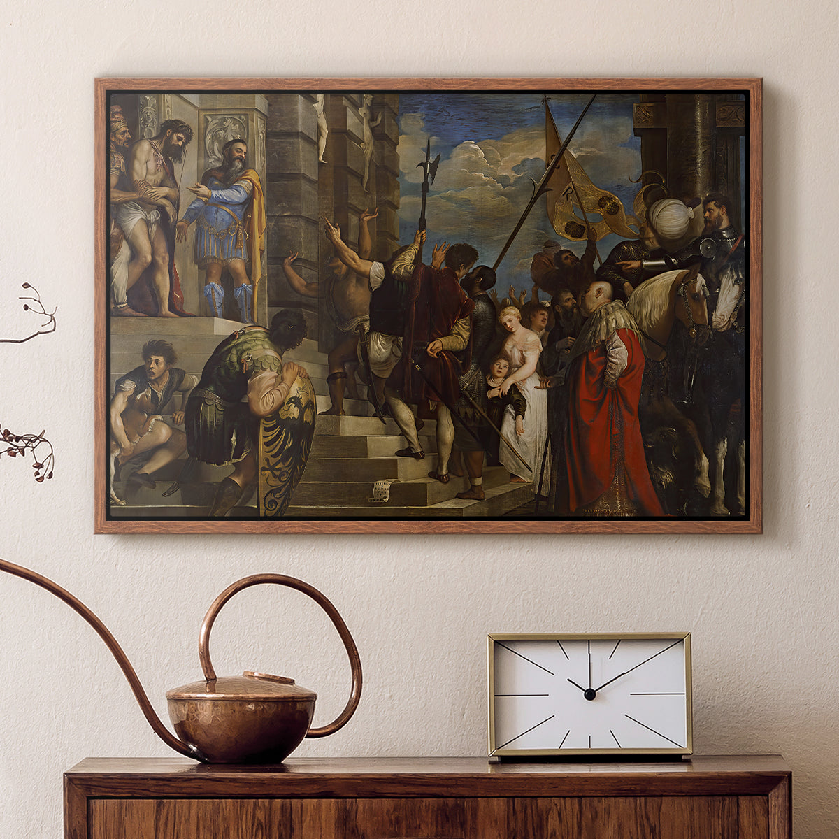 Ecce Homo, c. 1543 - Floater Framed Canvas Print