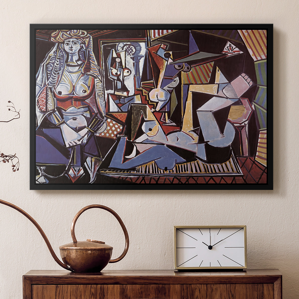 Women of Algiers (Version O), 1955 - Floater Framed Canvas Print