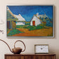 Three White Cottages at Saintes-Maries, 1888 - Floater Framed Canvas Print