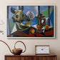 Still Life with Bull's Skull, 1939 - Floater Framed Canvas Print