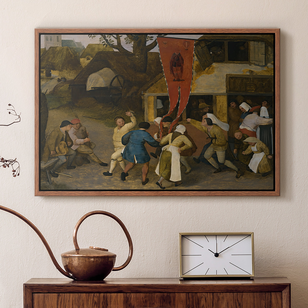 A Village Fair, c. 1567-1569 - Floater Framed Canvas Print