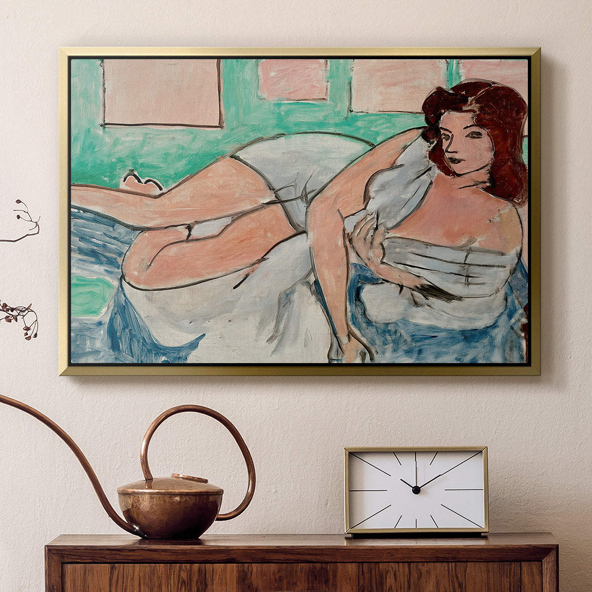 Nude in a Bathrobe (Nu au peignoir), 1941 - Floater Framed Canvas Print