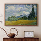 Wheat Field with Cypresses, 1889 - Floater Framed Canvas Print