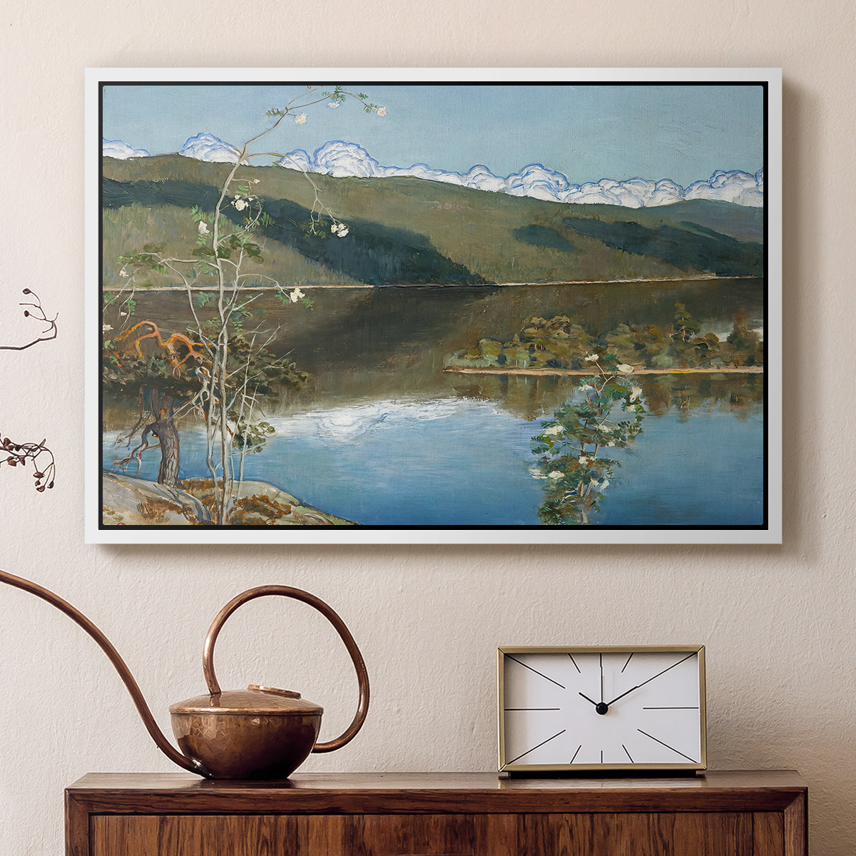 Thunderclouds on the Horizon, 1897 - Floater Framed Canvas Print