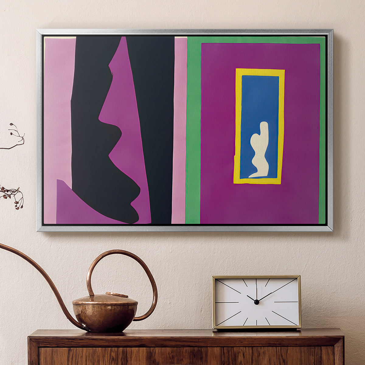 Destiny (Le destin), from Jazz, 1947 - Floater Framed Canvas Print