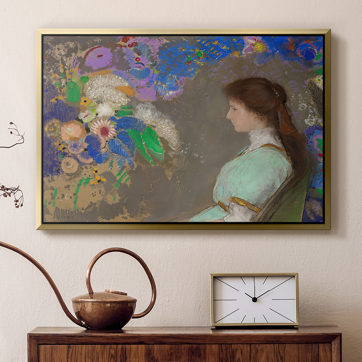 Portrait of Violette Heymann, 1910 - Floater Framed Canvas Print