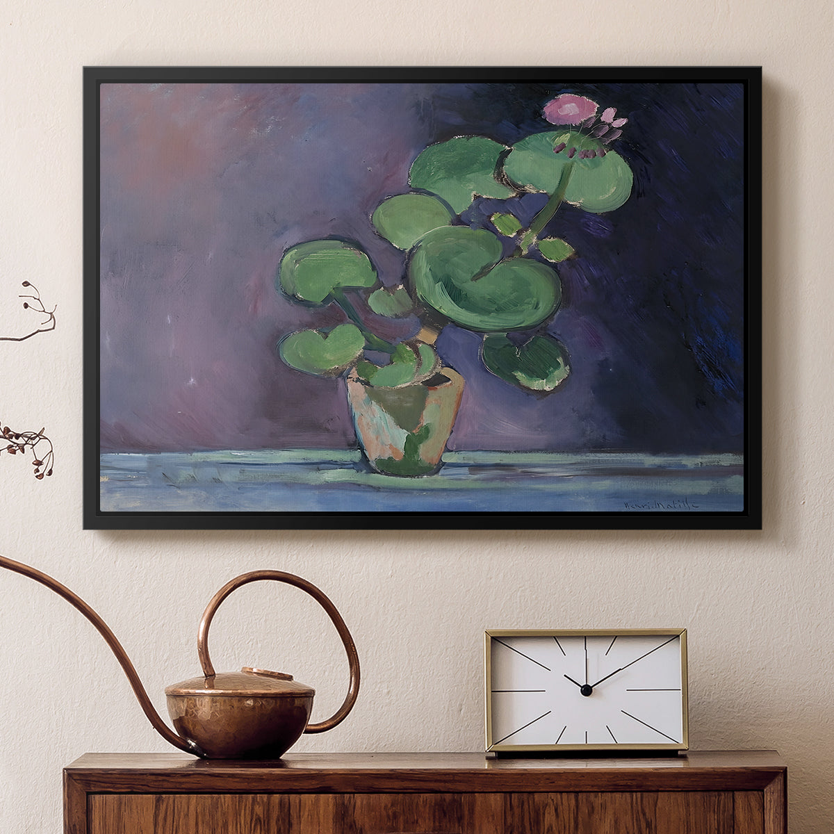 Geranium, 1909 - Floater Framed Canvas Print
