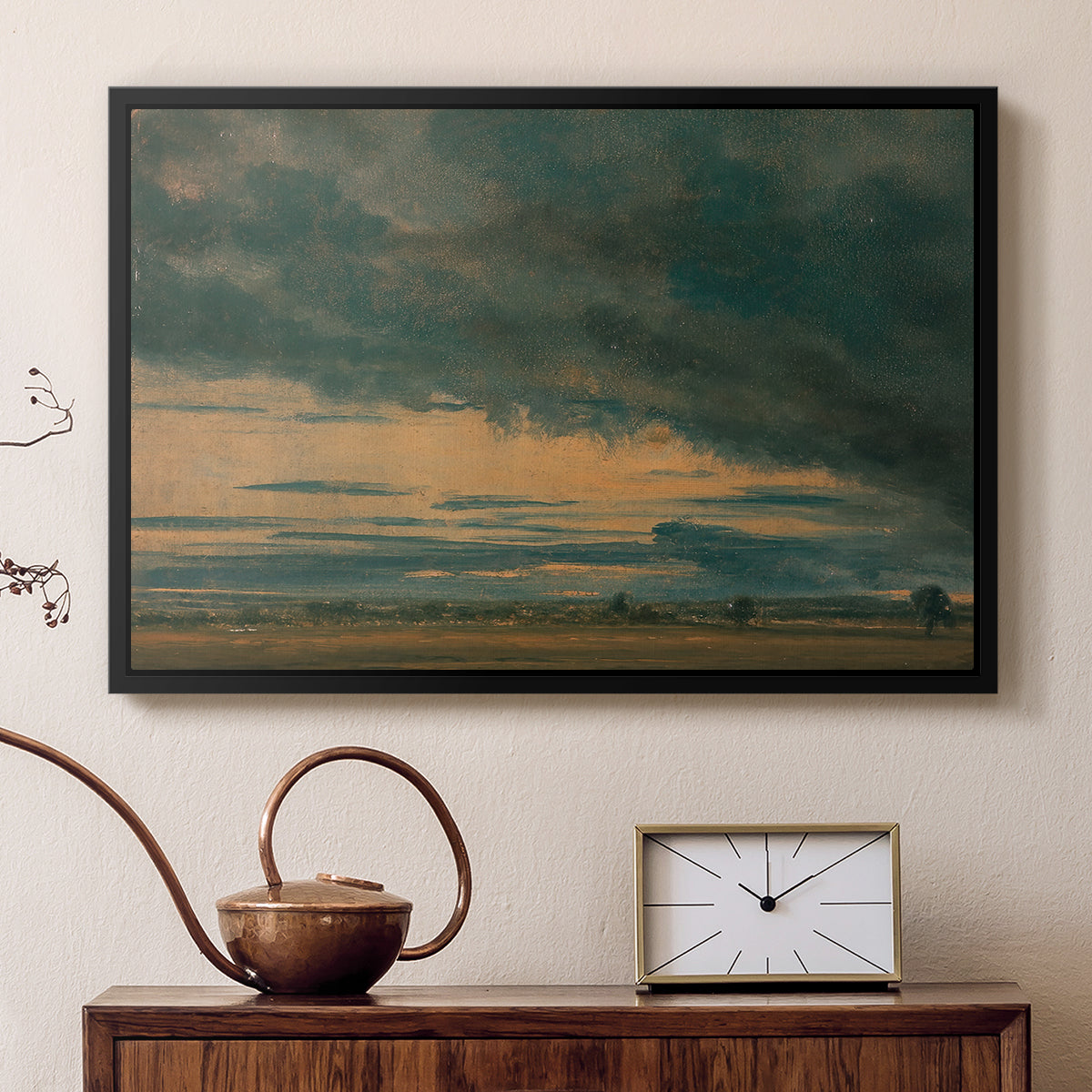 Cloud Study, c. 1821 - Floater Framed Canvas Print