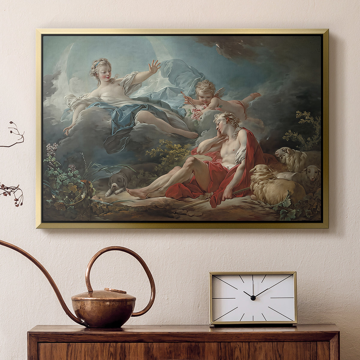 Diana and Endymion, c. 1753-1756 - Floater Framed Canvas Print